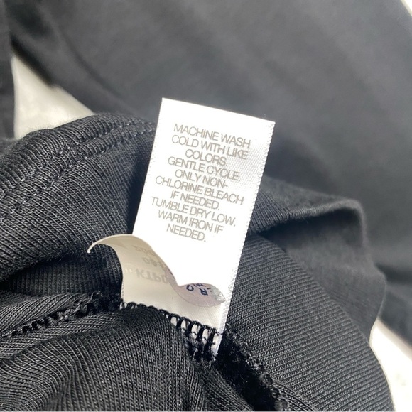 J. Jill Perfect Pima 3/4 Sleeve Seamed Tee Black Size XL Scoop Neck - Picture 6 of 6